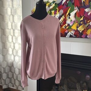 Nicole by Nicole Miller Pink Knit Cardigan